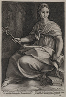 TvB G 1028
<br/>
Polyhymnia (negen muzen)
<br/>
<em>Goltzius, Hendrick (1558-1617)</em>